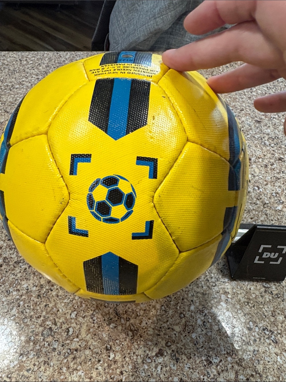 DribbleUp Smart Soccer Ball Size 4 Youth + Phone Stand Training